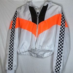 Retro jacket crop top